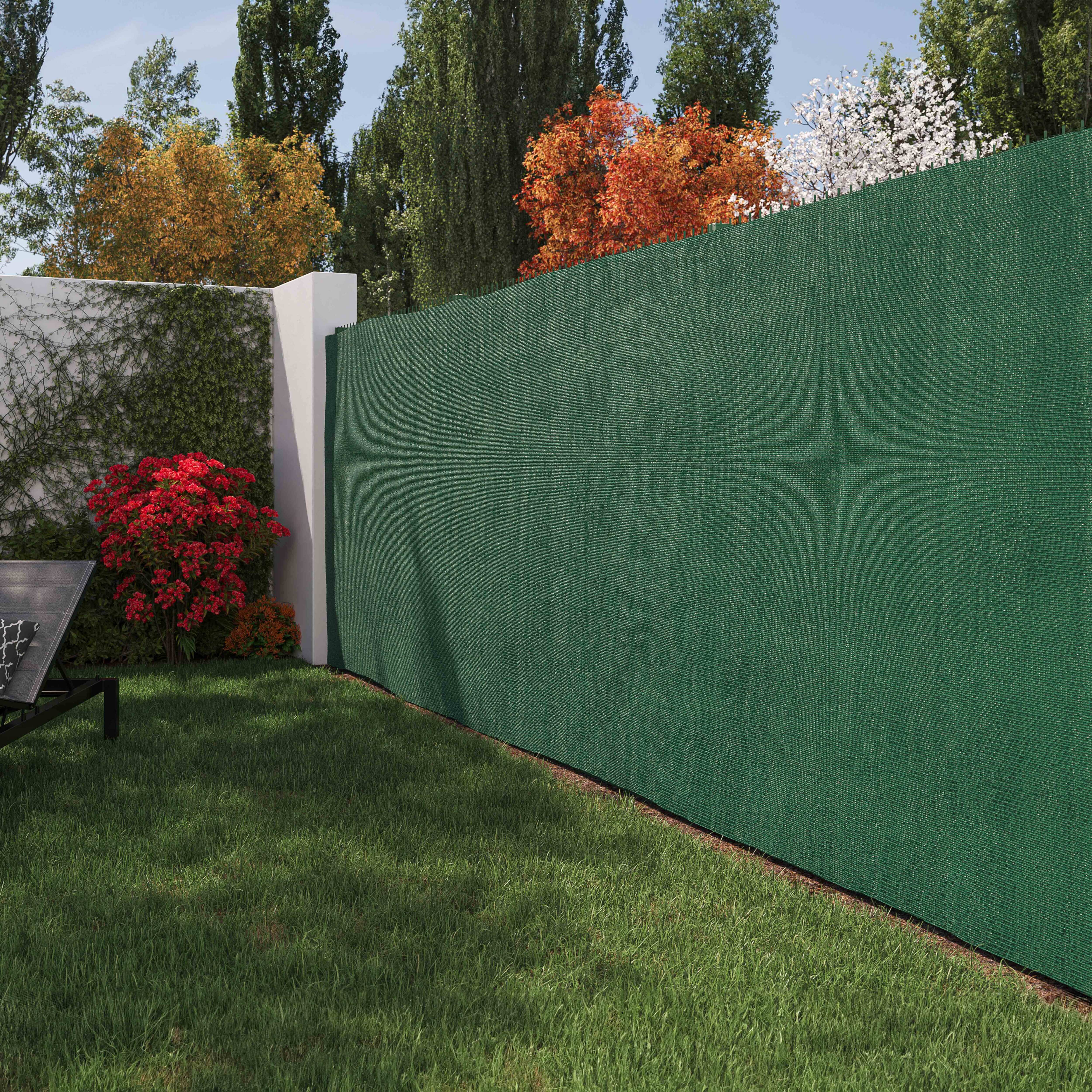 Brise-vue vert foncé occultation 100% - 1,80m x 5m