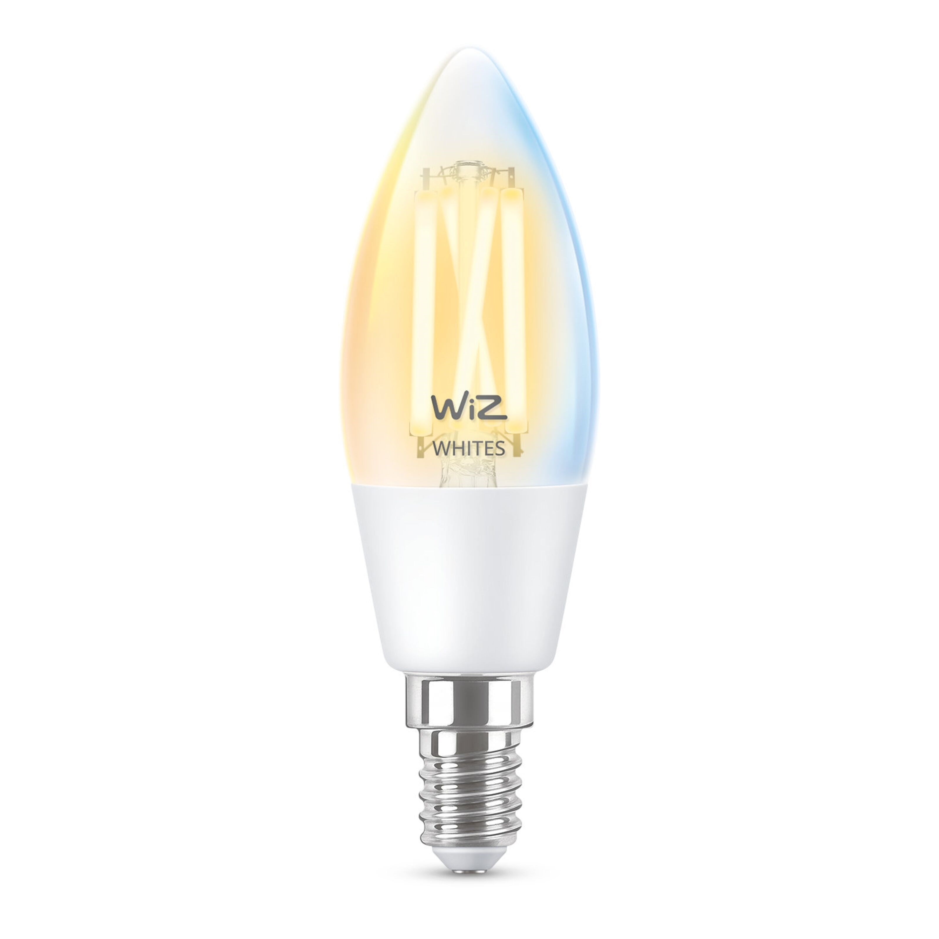 WiZ Clear Filament C35 Smart LED-pære E14 470 lm