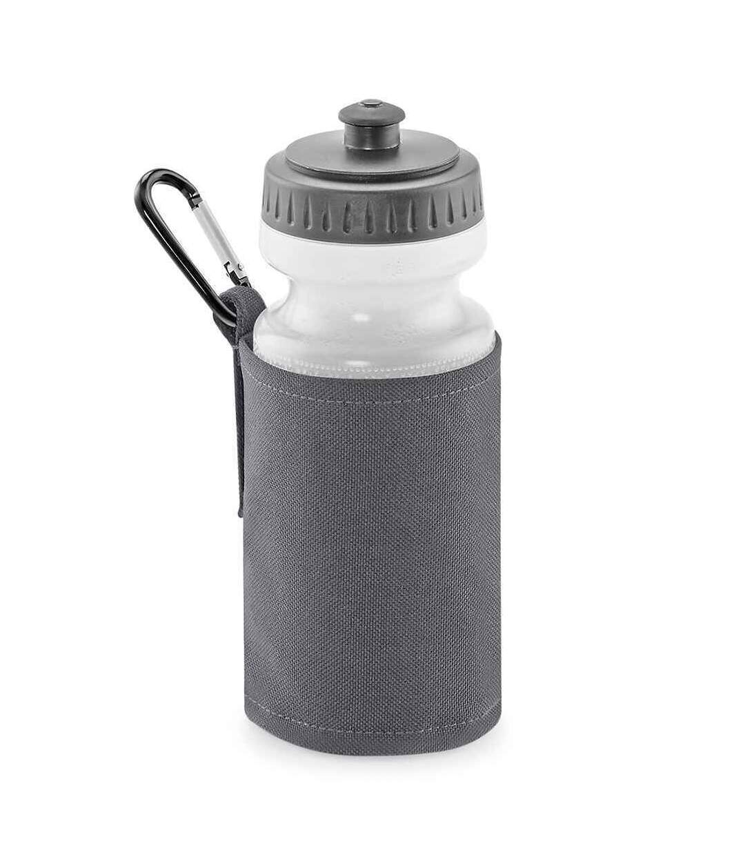 Quadra - Gourde et porte-gourde (Gris foncé) (Taille unique) - UTPC3789