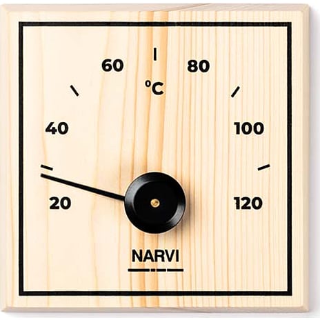 DenForm Sauna termometer - fyrretræ