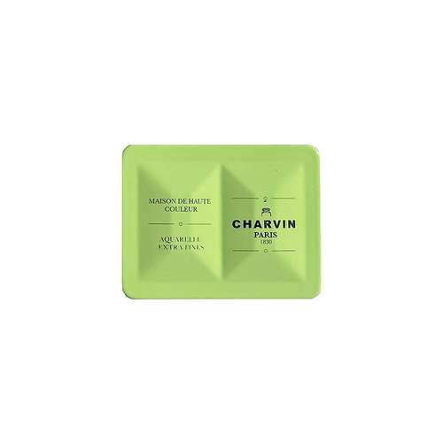 CHARVIN extrafeine Aquarellfarbe, 12 x 1/2 Näpf., Metallkasten