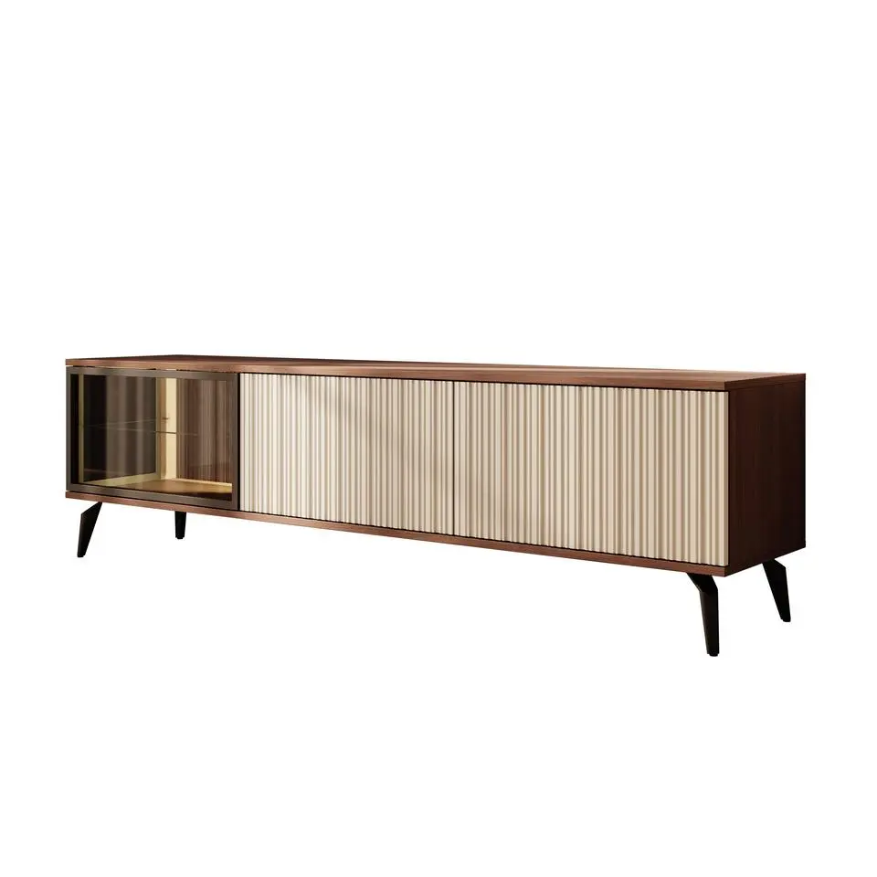 Meubella - Riverhead - TV-Meubel - Beige/Eiken - 180 cm