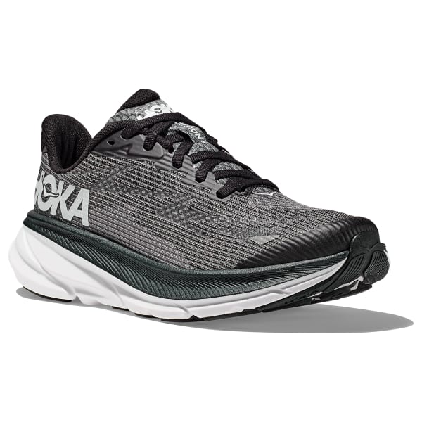 Chaussure running HOKA ONE ONE CLIFTON 9 YOUTH BLACK/WHITE