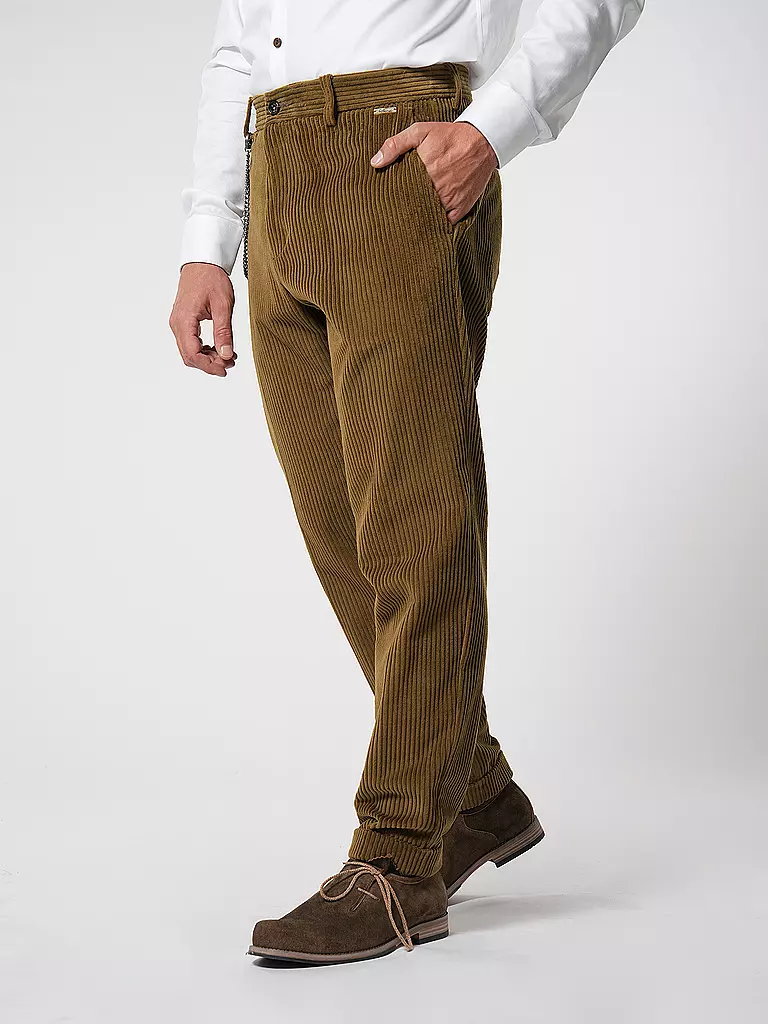 LUIS TRENKER Hose Regular Fit LUBRUNEU  olive