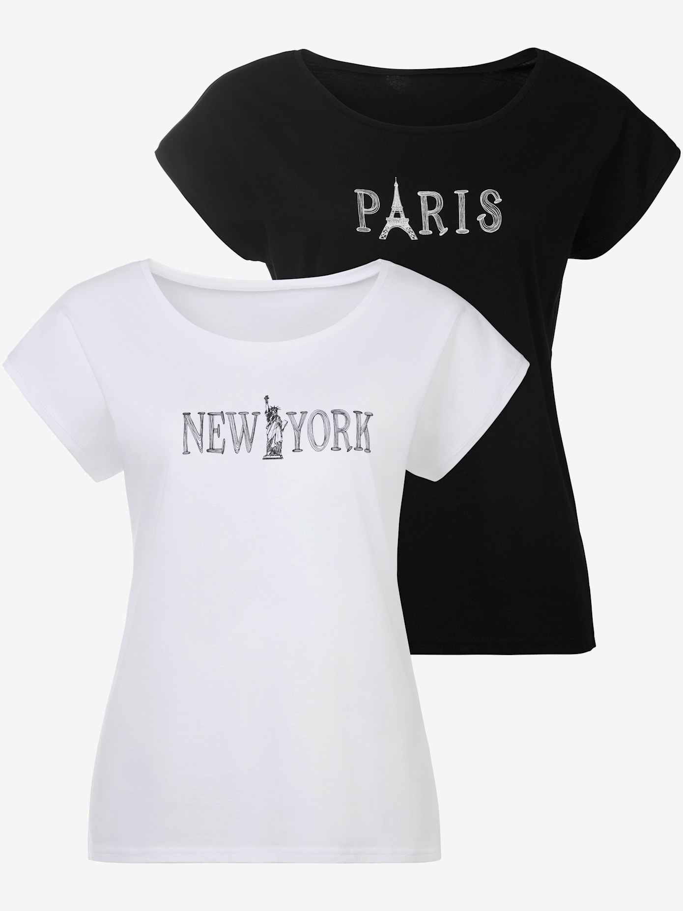 T-shirt manches à bords francs