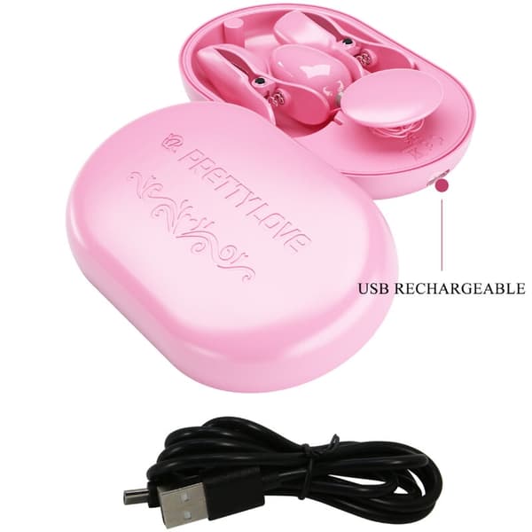 Pretty Love - overraskelsesboks rosa elektrostimuleringspinsett