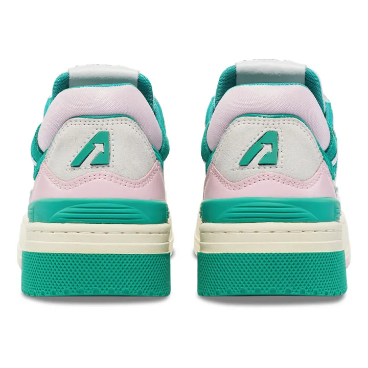 Autry Baskets CLC Low Cuir Bicolore | Vert