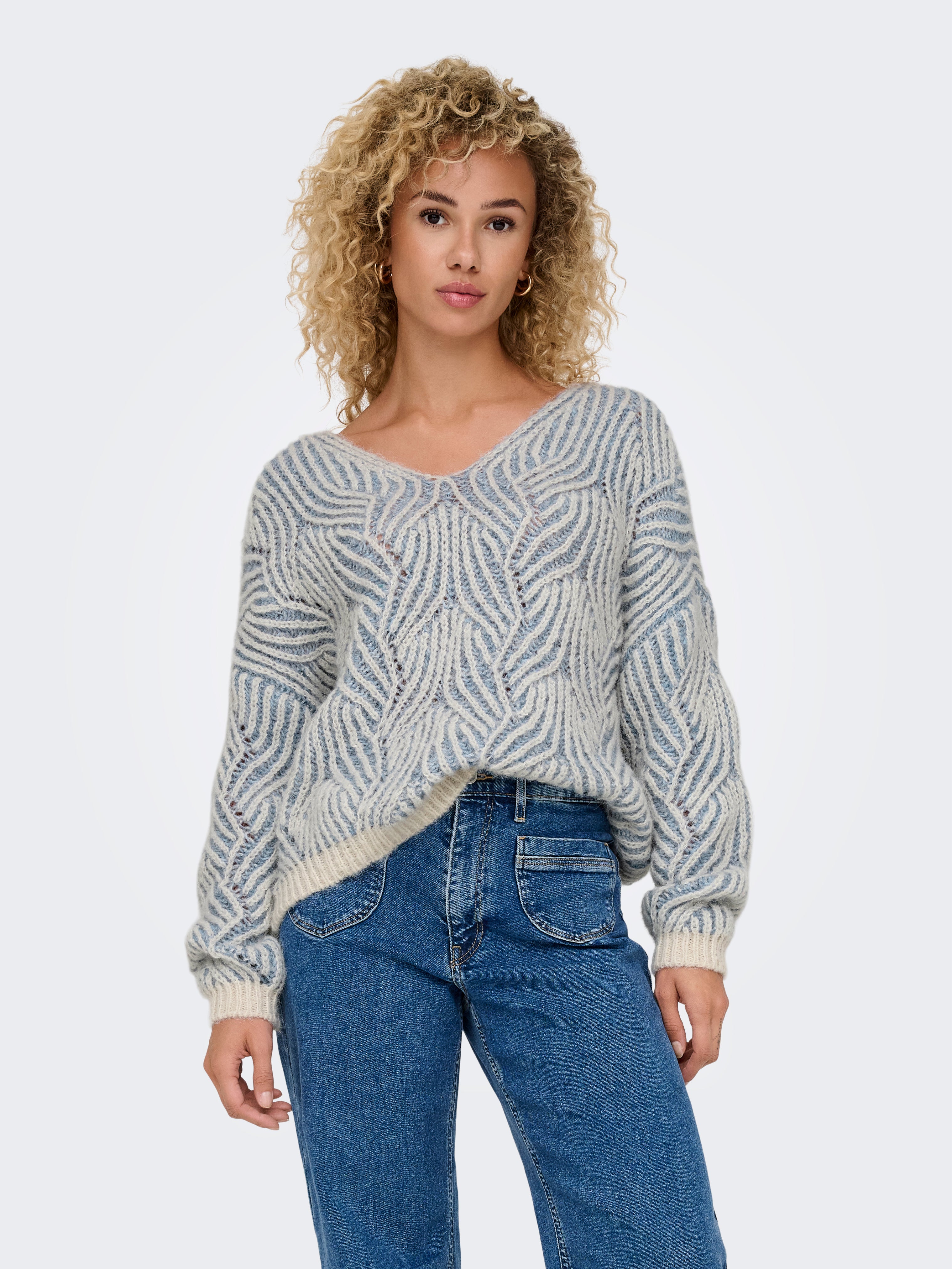 ONLELIN Strickpullover Cloud Dancer