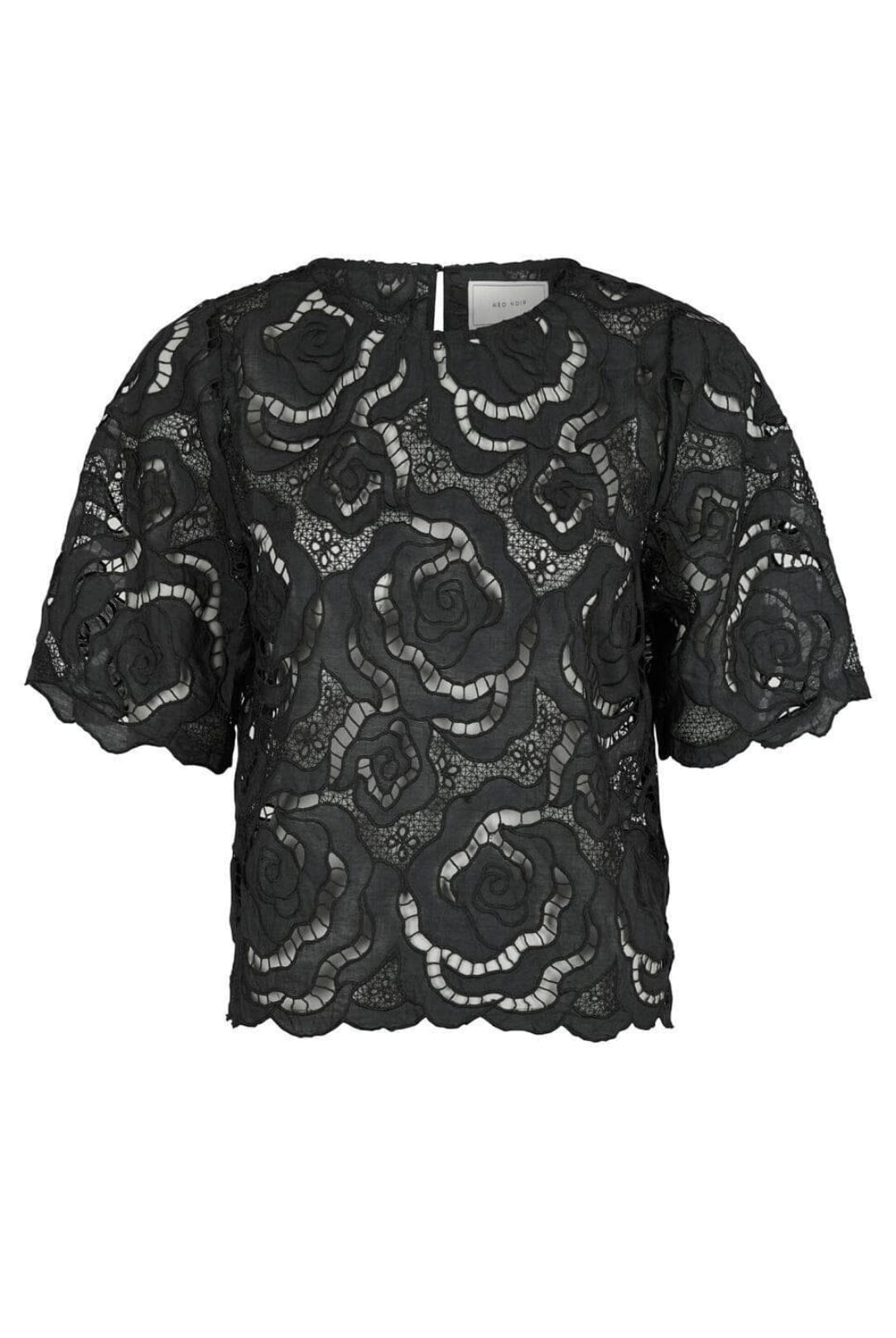 Neo Noir Trisha Big Lace Blouse