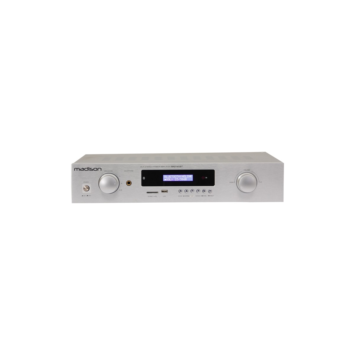 Madison HI-FI Stereoforsterker - Sølv