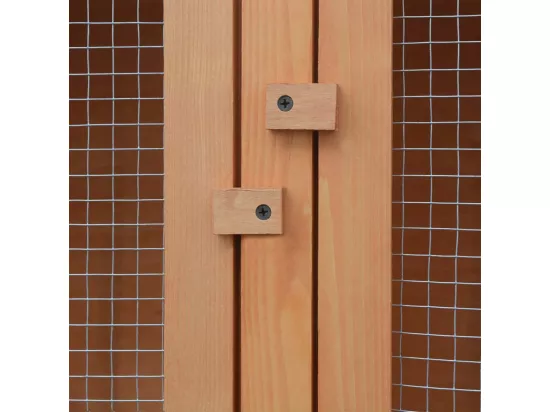 Cage pour animaux 6 compartiments Bois