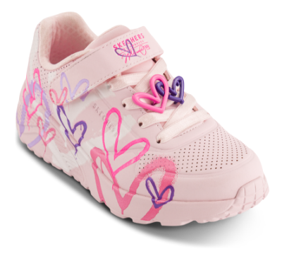 Skechers Uno Lite Heart Status Sneaker Rosa 314966L (27-36)