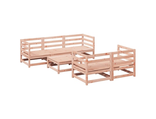 VIDAXL - Salon extérieur Salon de jardin 6 pcs bois massif sapin de douglas