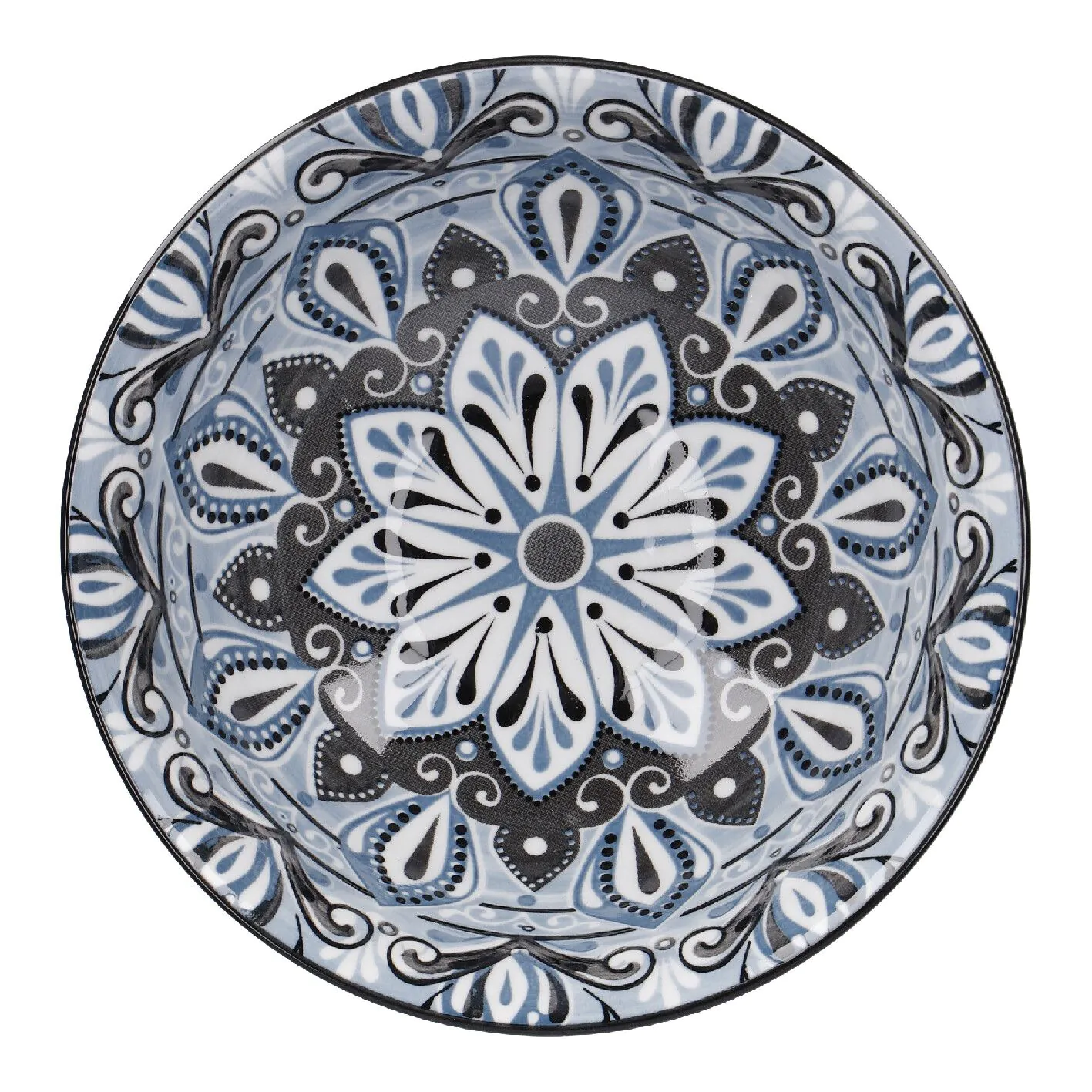 Schale Lisa, tief, blau, 15 cm