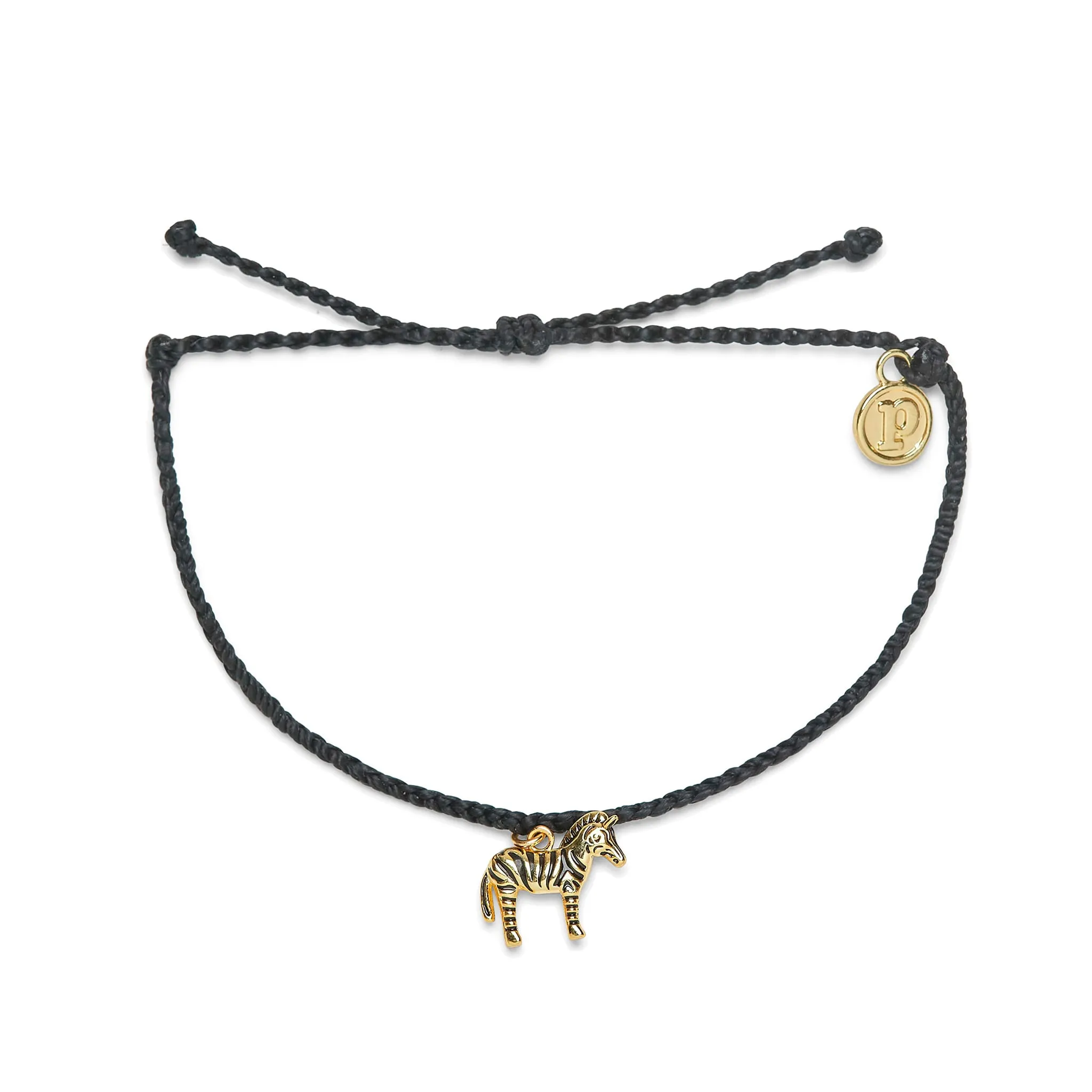 Puravida Bracelet Breloque Zèbre Or