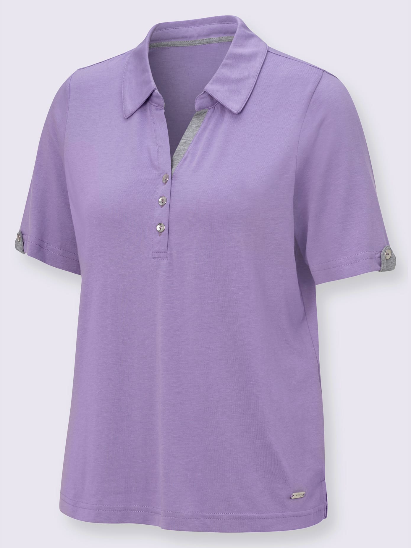 Polo sportif en mélange de matières confortable