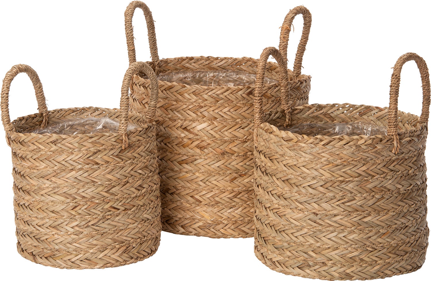 Intratuin opbergmand / plantenmand Senja naturel D 26 H 24 cm