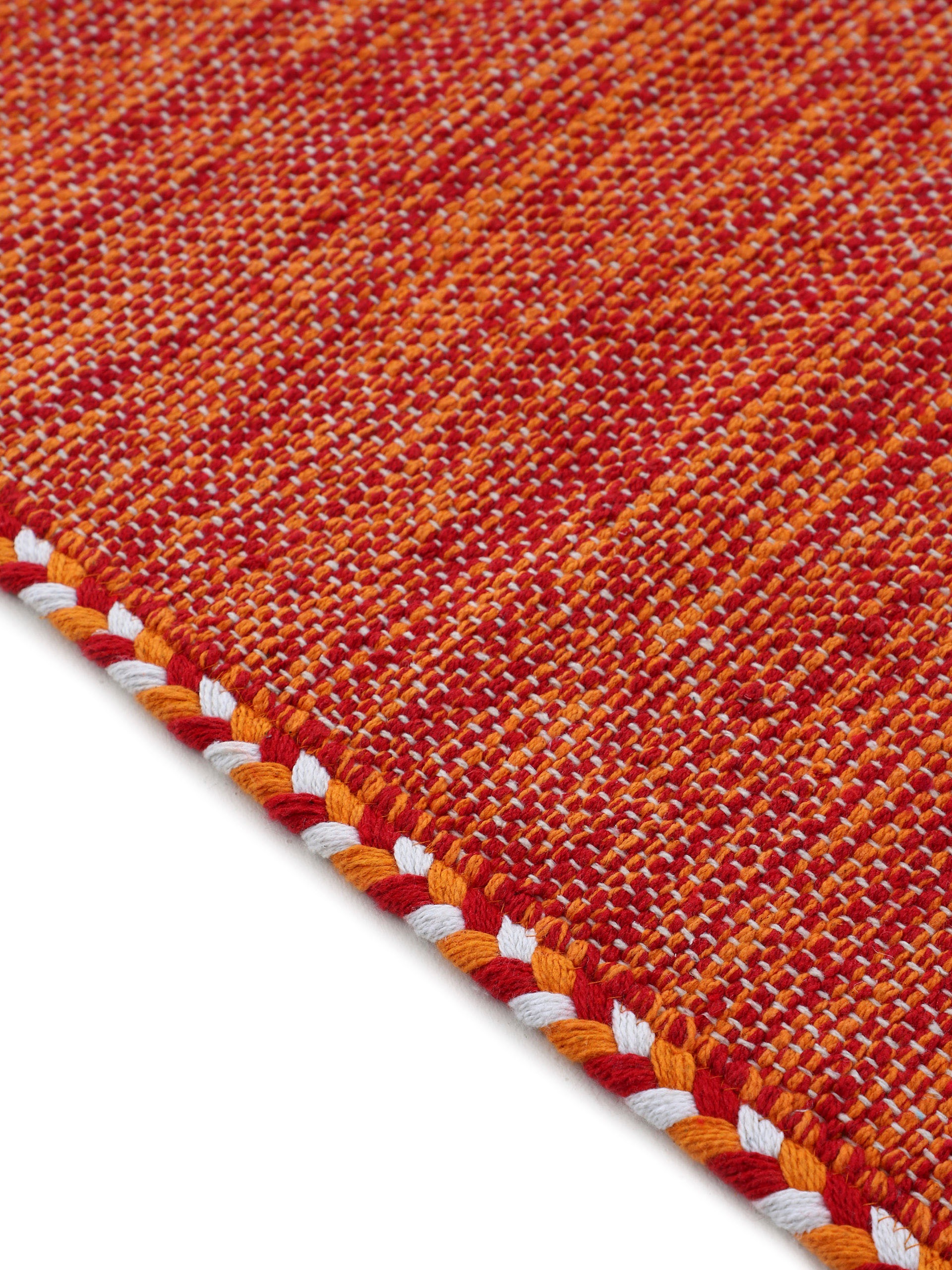 carpetfine Teppich »Kelim Azizi ,   auch als Läufer erhältlich« rechteckig 5 mm Höhe handgewebt, Baumwolle, Wendeteppich mit Fransen, Fleckerl, Wohnzimmer