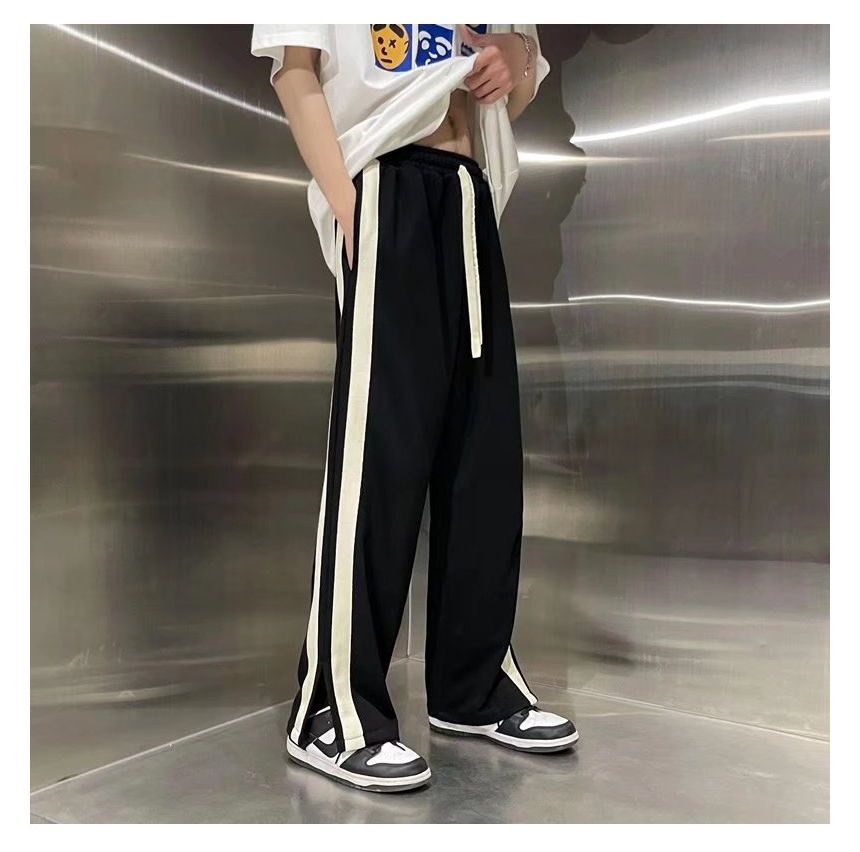 Posive - Tweekleurige rechte broek