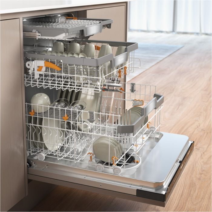 Miele Vollintegrierbarer Geschirrspüler G 7790 SCVi AutoDos K2O Obsidianschwarz