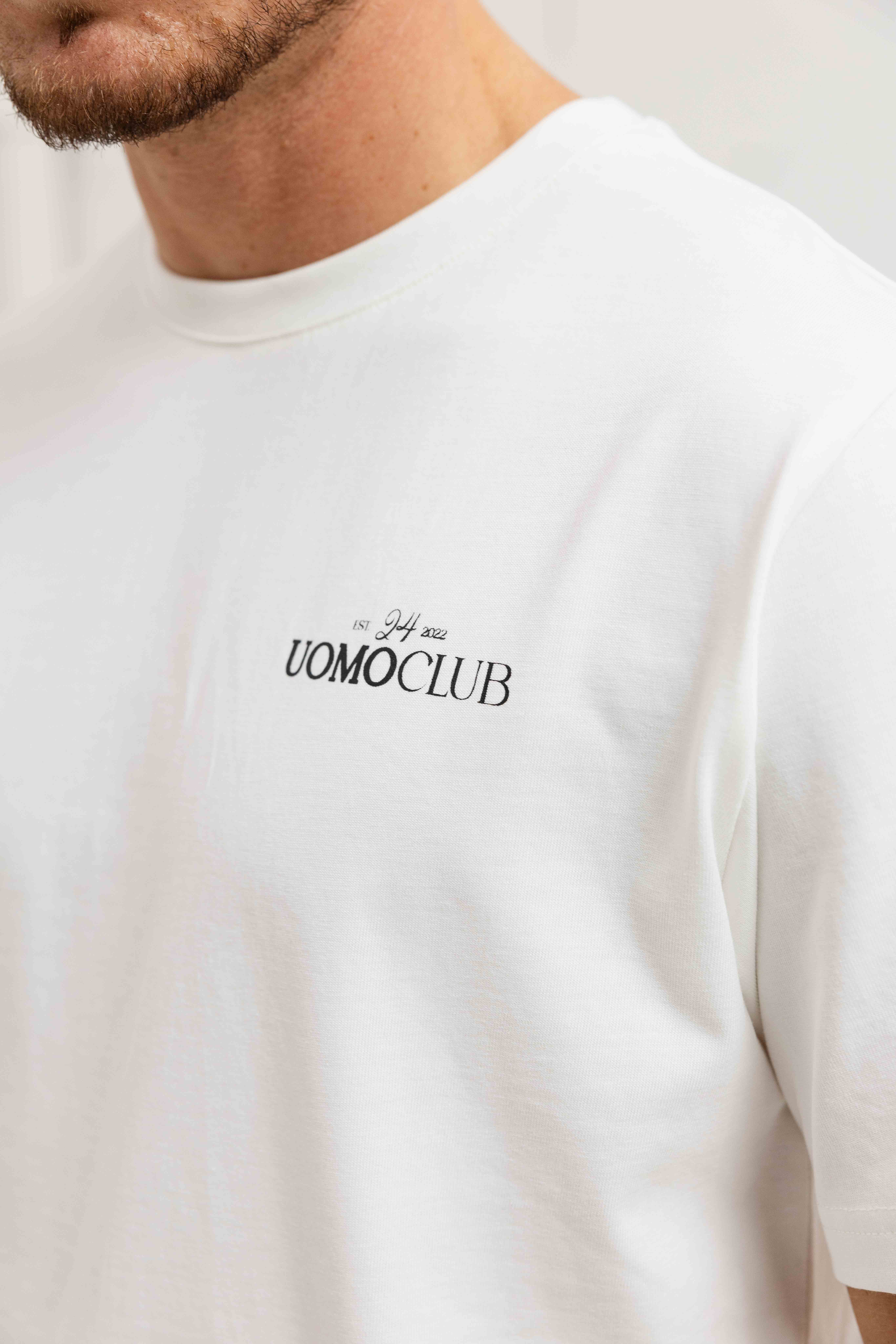 24 Uomo Club T-shirt Heren Off-White