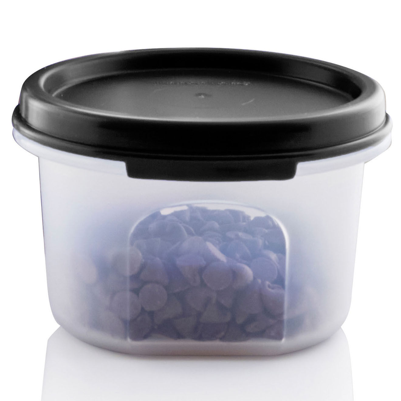 Tupperware Boite de conservation avec couvercle transparent/couvercle noir - 200ml