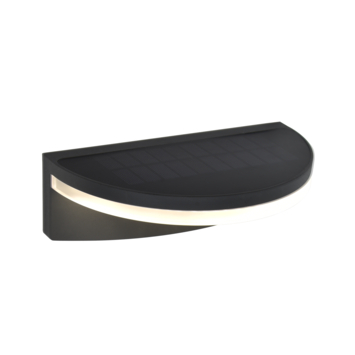 LUTEC wandlamp Vyzor Solar antraciet 7W met bewegingssensor
