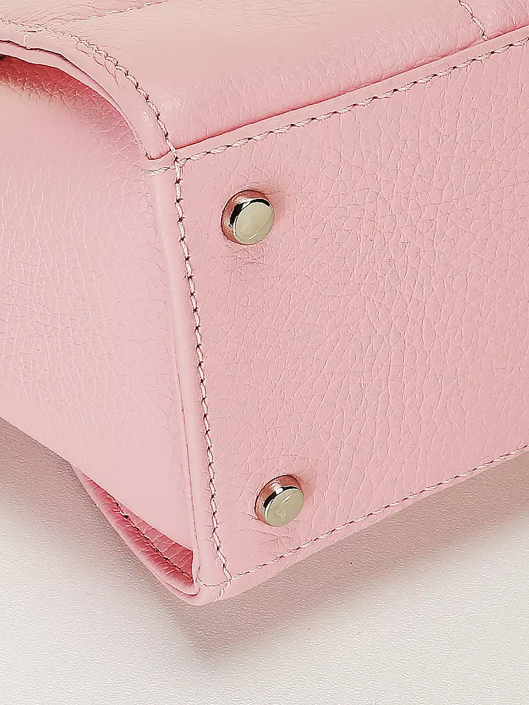 JULIA SKERGETH Ledertasche - Mini Bag THE QULITED BAG MINI rosa