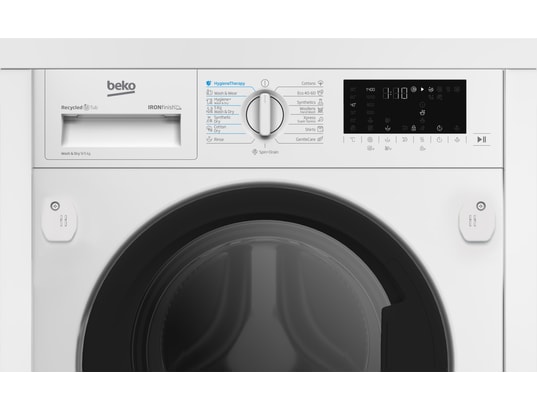 BEKO - Lave linge sechant encastrable B5DBT69547W, 9 + 6 kg, 1400 tr/mn, EnergySpin