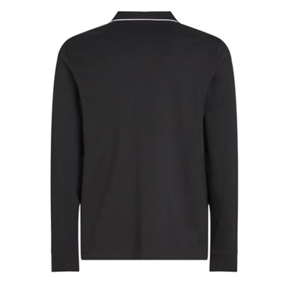 Polo à manches longues homme Stretch Pique Tipping CALVIN KLEIN