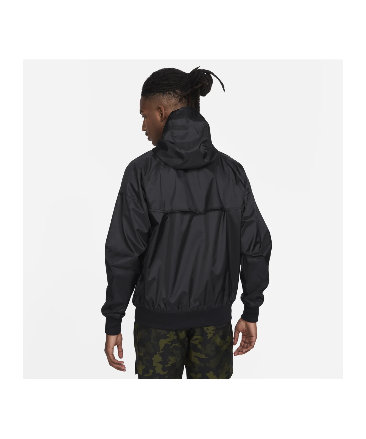 Nike Woven Windrunner Kapuzenjacke Schwarz 010