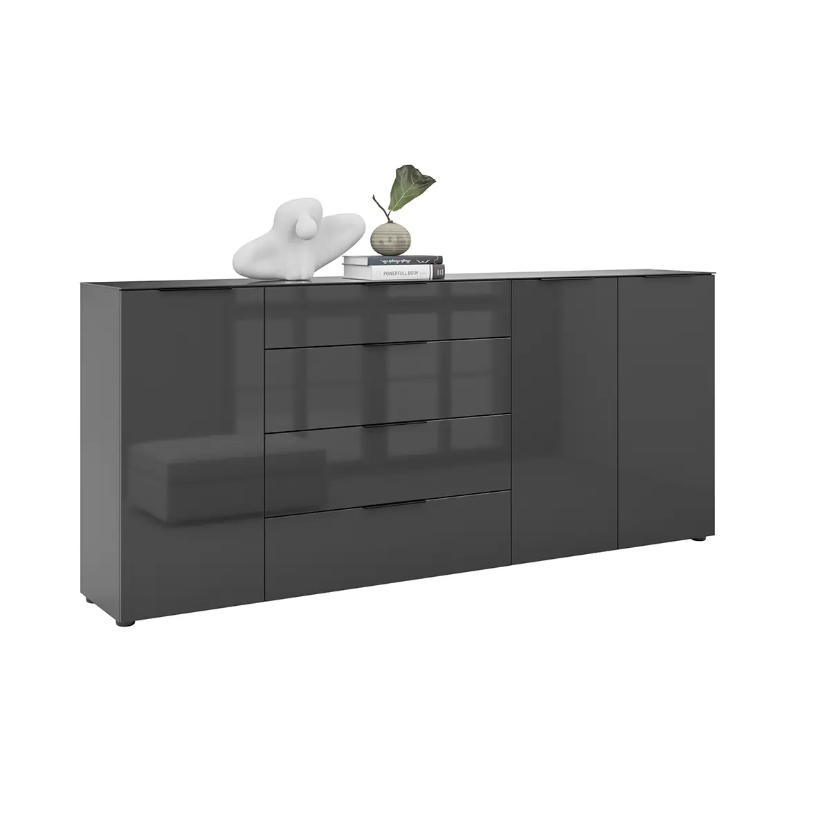 Kommode 3T4S Style Schwarz