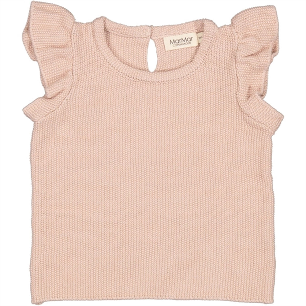 Cream Taupe Tivio Strik Top - MarMar → Luksusbaby.dk