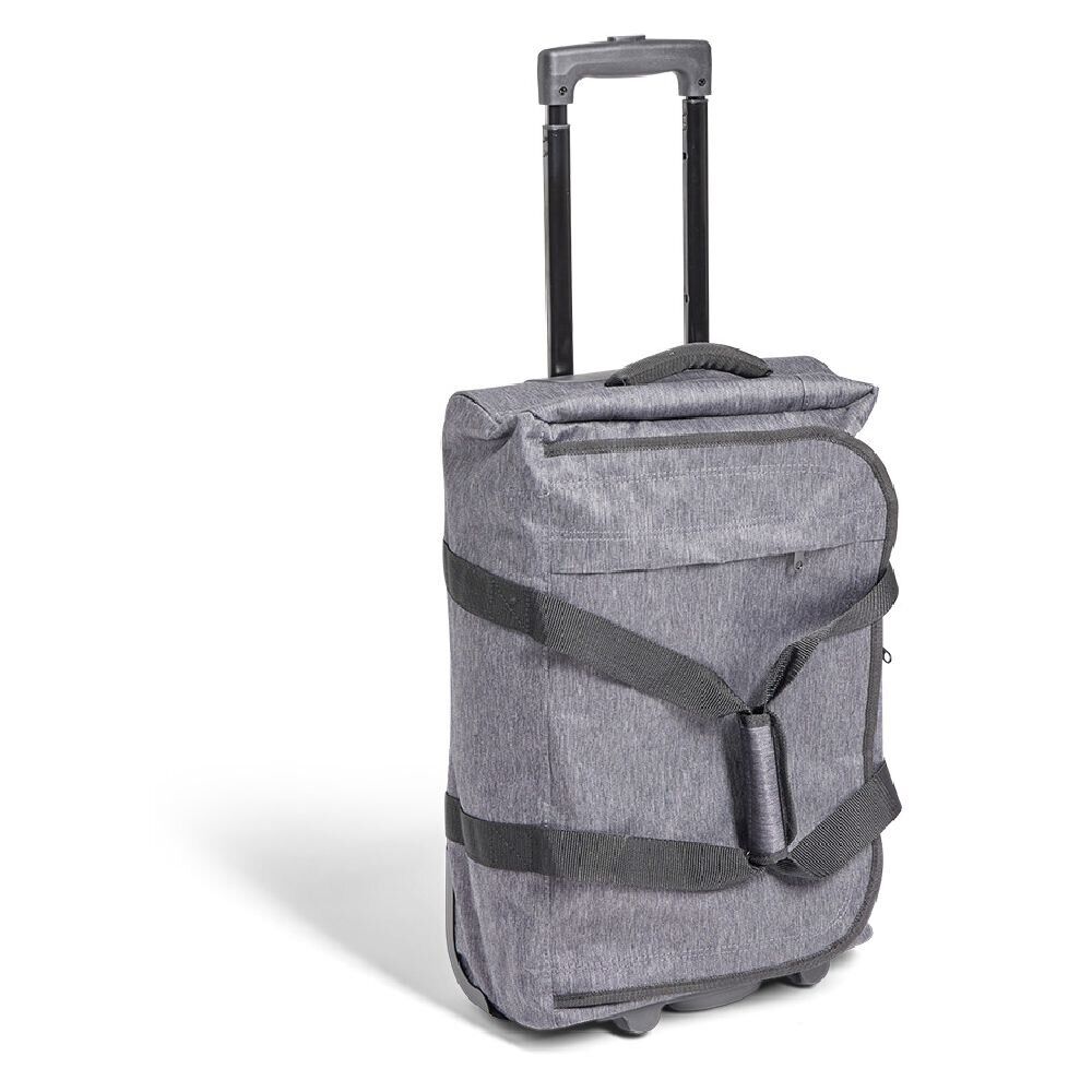 Sac de voyage cabine trolley à roulettes gris 33L