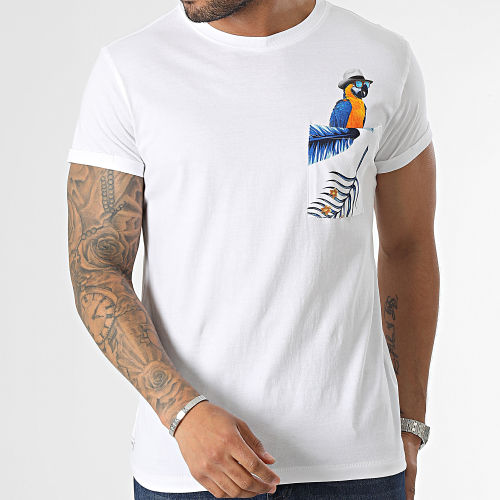 Tee Shirt Poche Parrot 03T1150M Blanc
