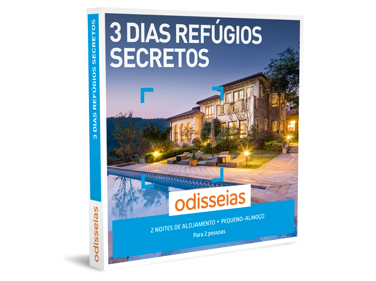 PACK ODISSEIAS 3 DIAS REFÚGIOS SECRETOS