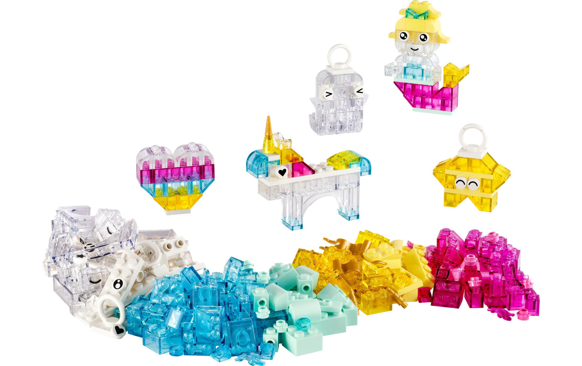 Classic Zauberbox mit durchsichtigen Steinen 11040Lego-Bauset