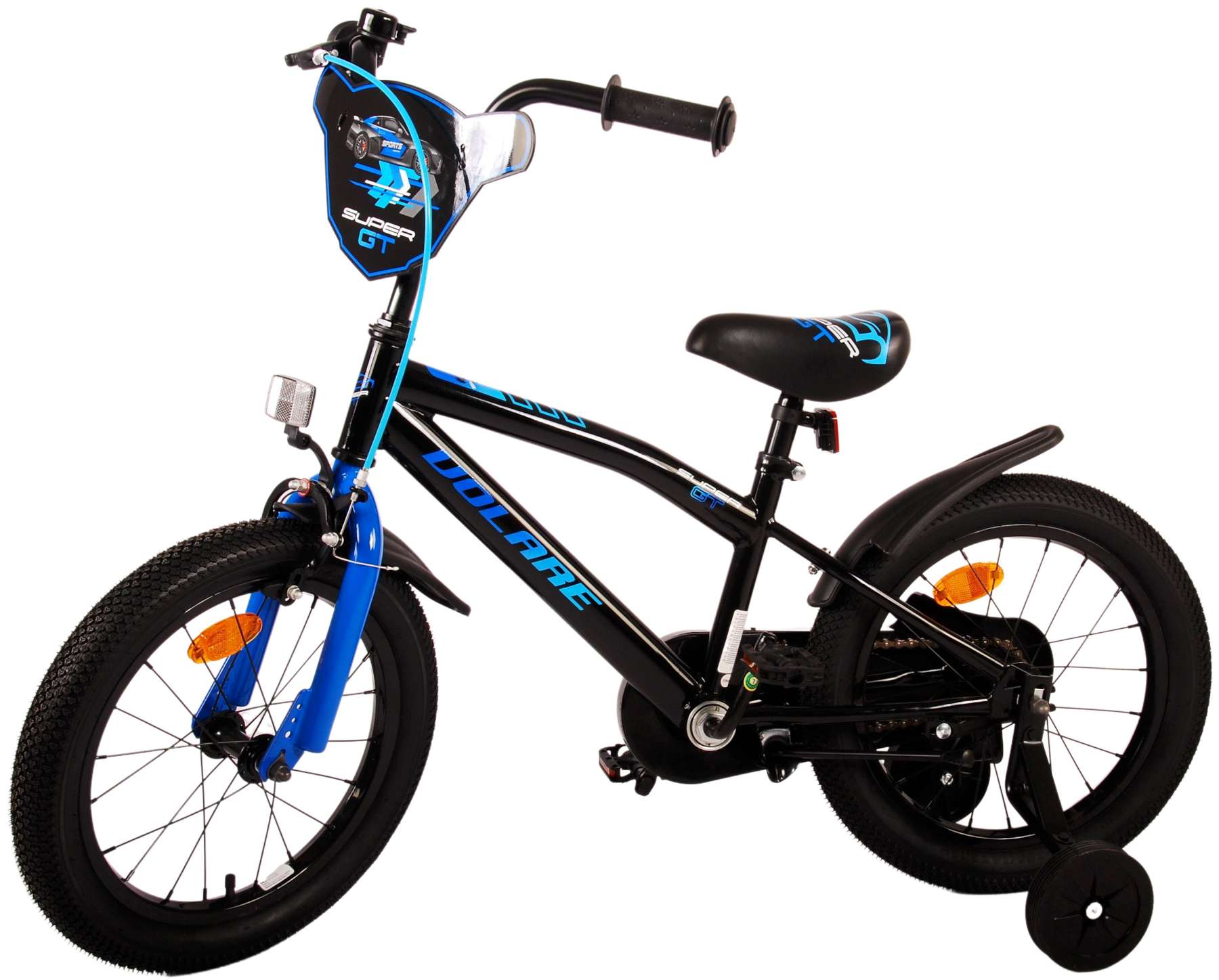 TPFSports Super GT Kinderfahrrad - Jungen - 16 Zoll - Rücktritt + Handbremse - Blau