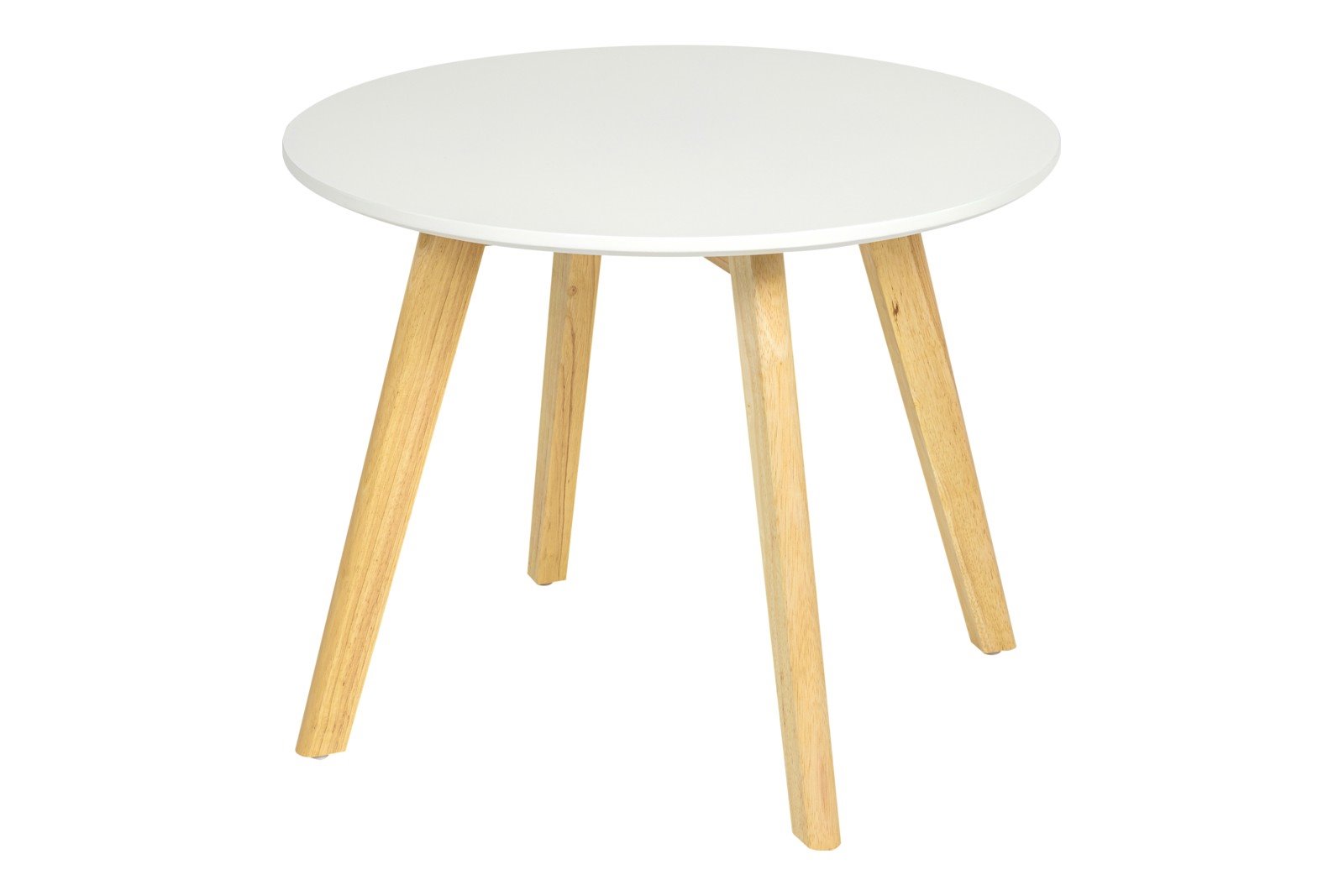 Kodomo Barnebord Barnebord i MDF/gummitre. Hvit 60x60x48 cm. Kombiner med Kodomo barnestol (selges separat).