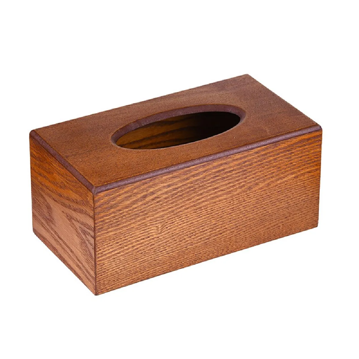 Universal Boîte à serviettes bois rustique - Brun