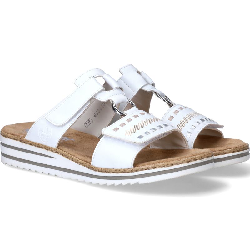 Rieker Slippers Wit Dames