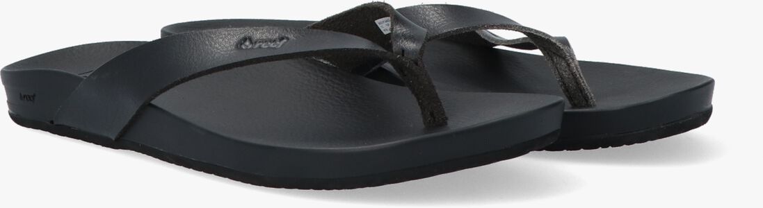 REEF zwarte reef teenslippers cushion court