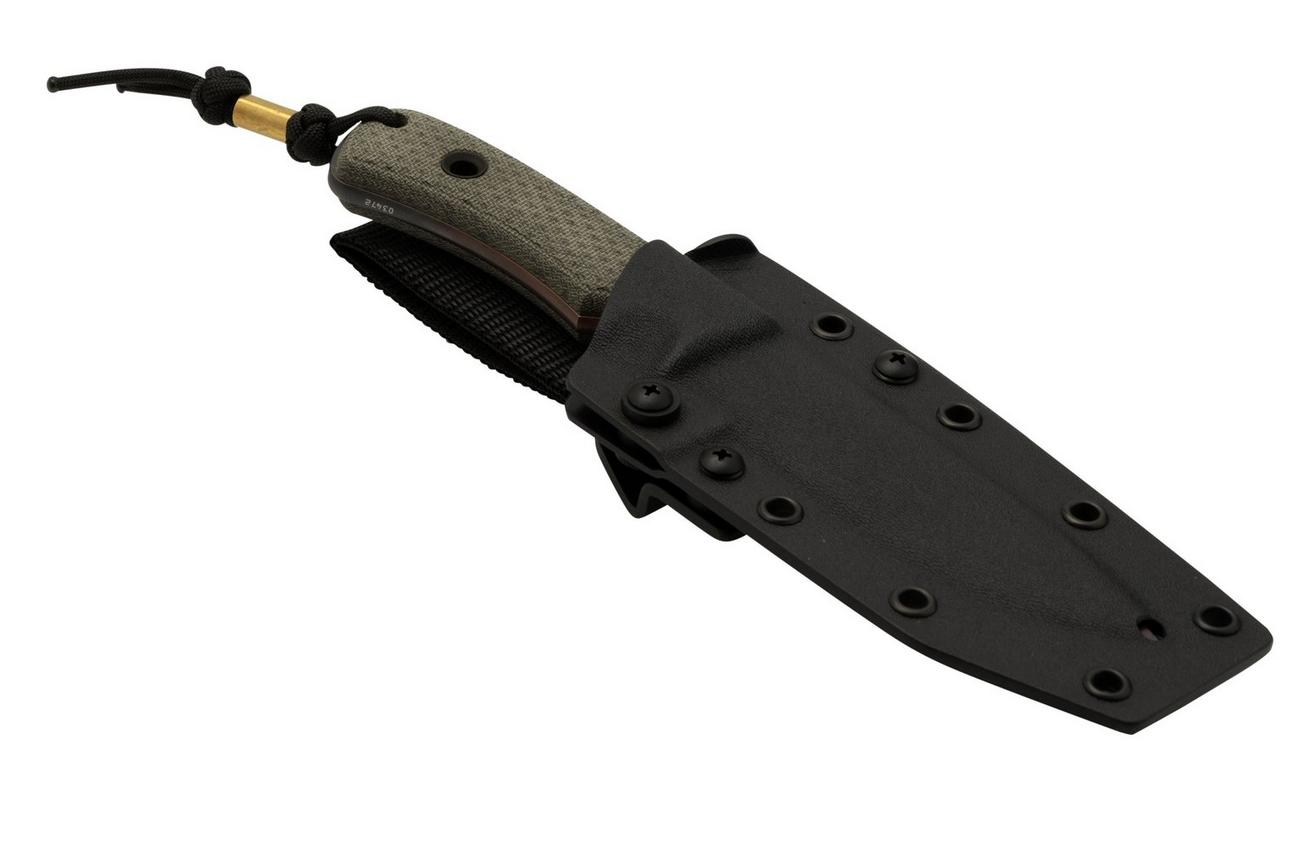 TRC Knives South Pole Apo Finish Green Canvas Micarta, survivalmes