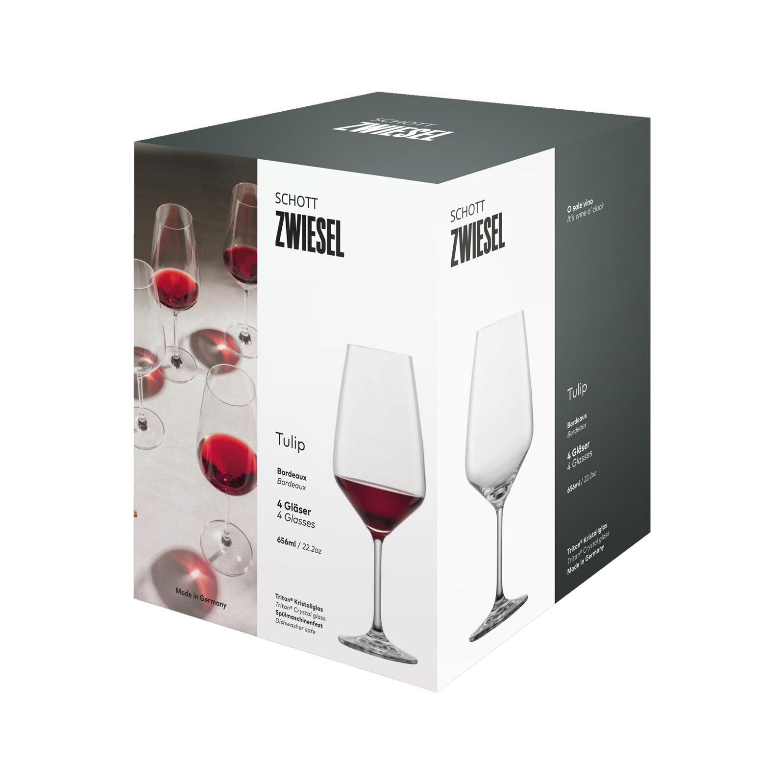 Schott Zwiesel Bordeauxgläser Tulip 656 ml 4er Set