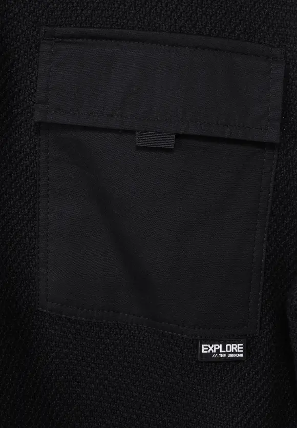 Stricktroyer im Materialmix - Black