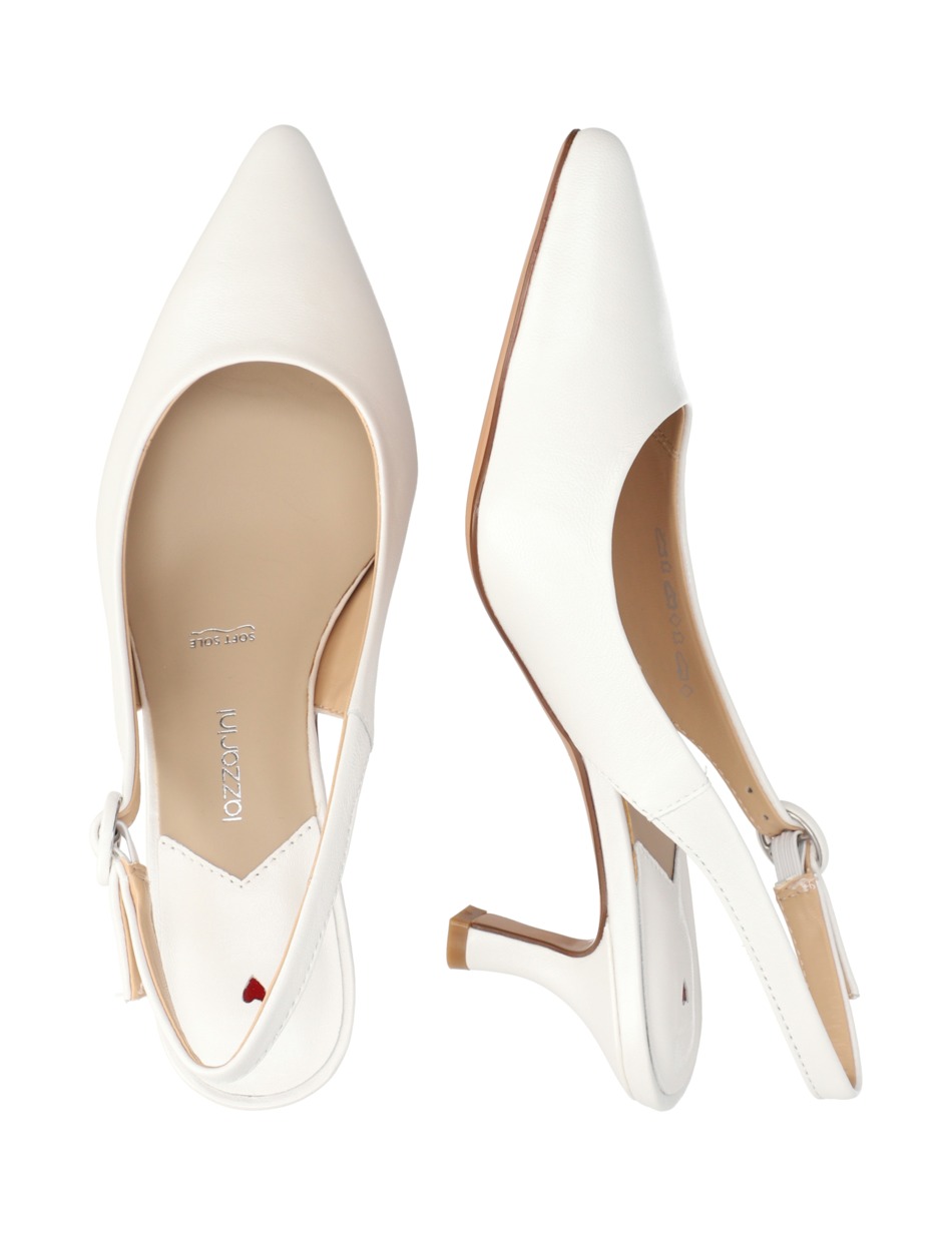 Glattleder Slingpumps