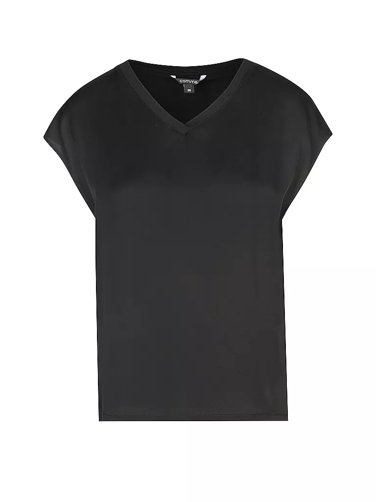 COMMA T-Shirt schwarz
