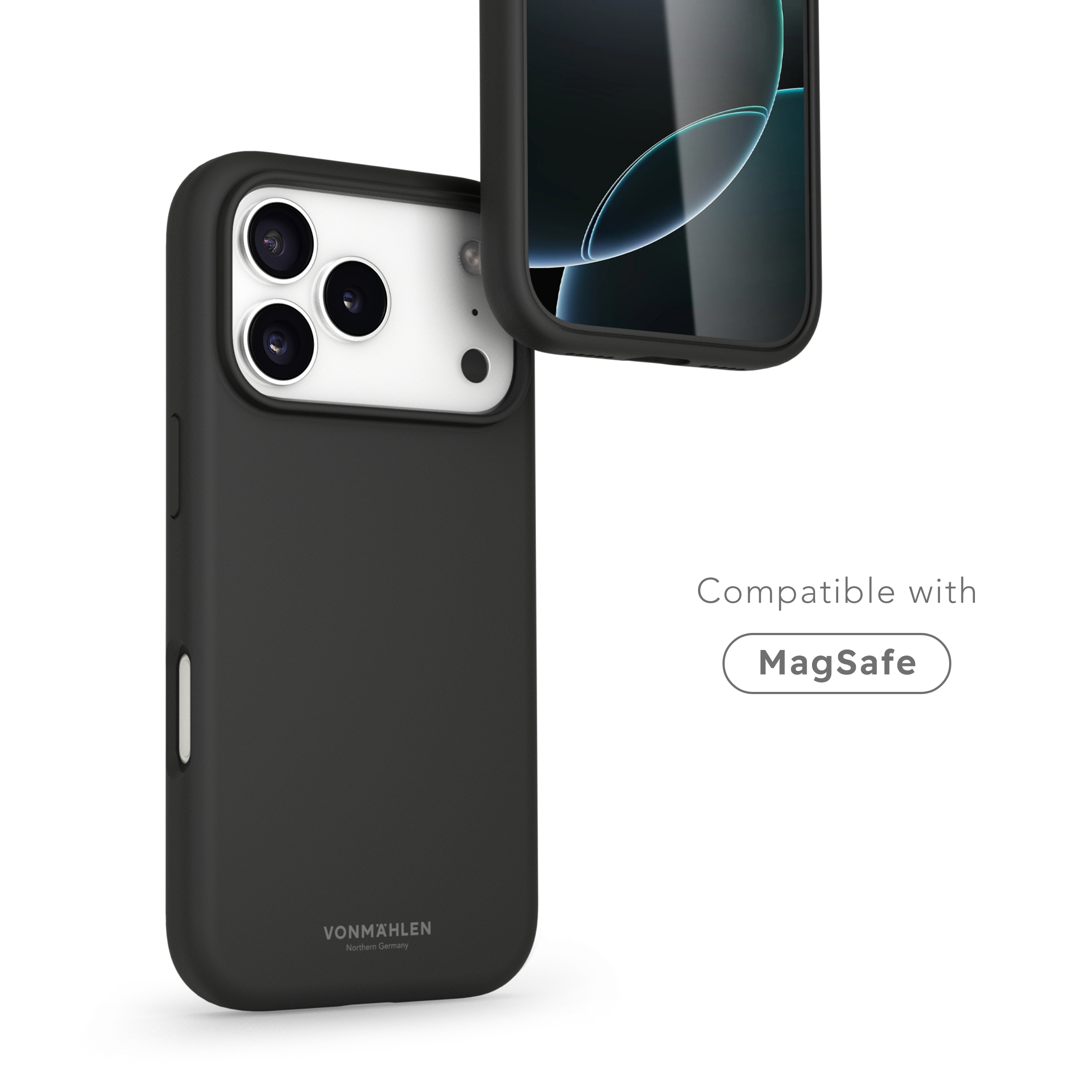 iPhone 17 Pro MagSafe Soft Silicone Hülle Case Recycled (MSC00095) - Schwarz