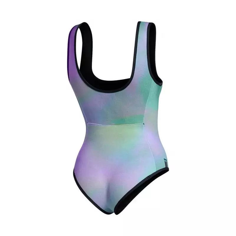 Combinaison shorty femme MYSTIC Lunar Neoprene Swimsuit 2/2mm Purple / Green