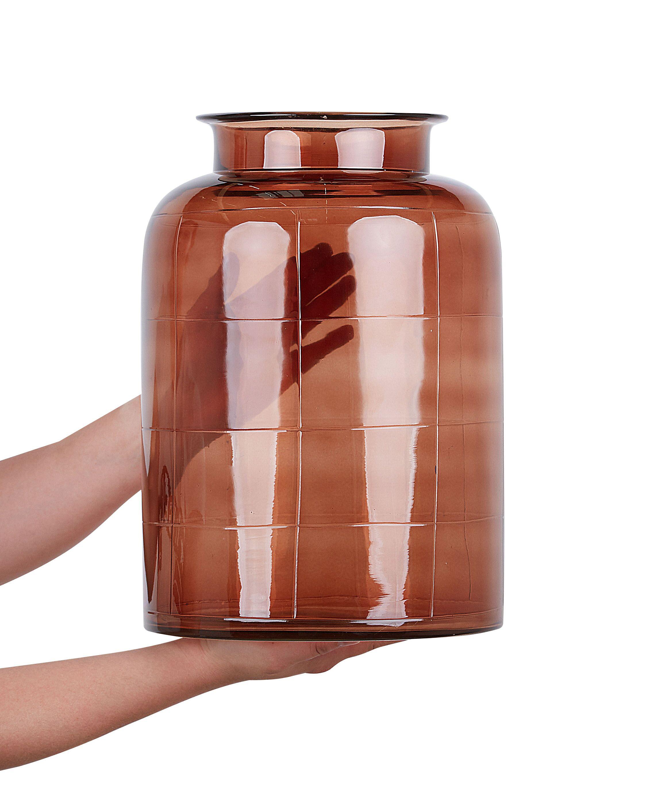 Bloemenvaas VINDALOO Glas 35 cm Goudbruin